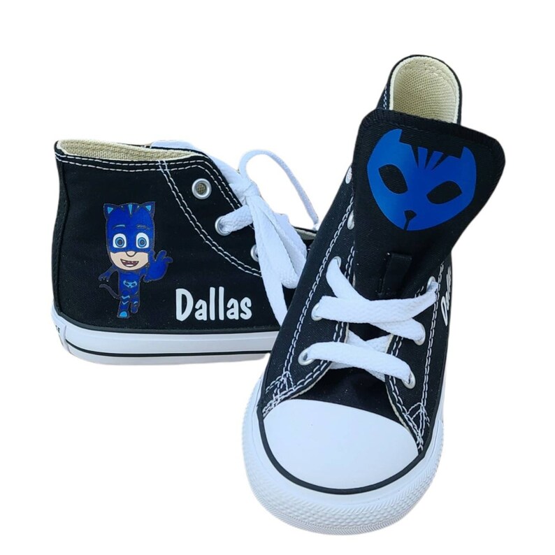 Catboy Shoes PJ Masks Converse Cat Boy Toddler Sizes Etsy