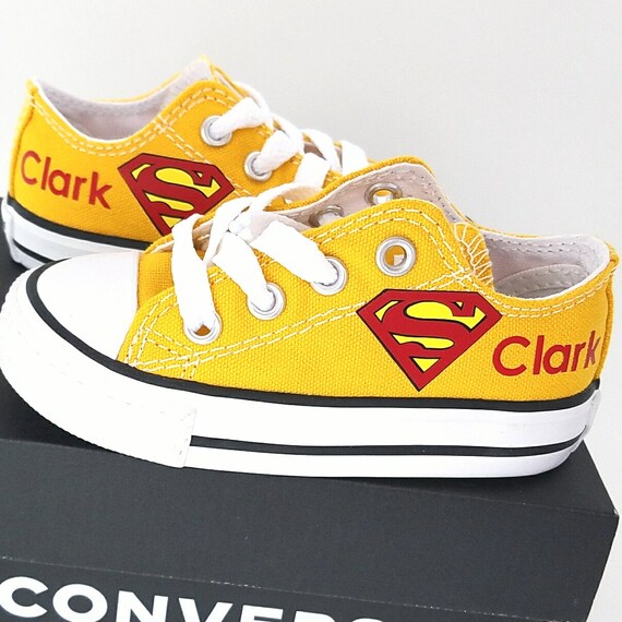 superman custom converse sneakers