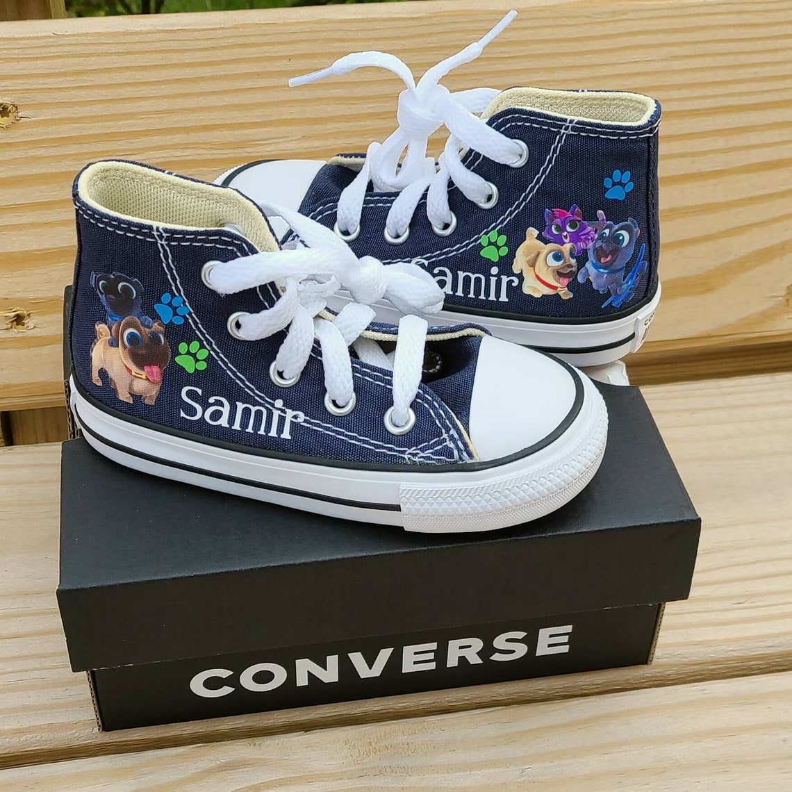 Puppy Dog Pals Shoes Personalized Converse High Tops Many Etsy