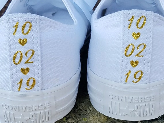 Personalised custom converse pumps DIY heat transfer decal.bride heel tags and side names.wedding.bling converse. evening pumps. htv. bridal Personalised custom converse pumps DIY heat transfer decal.bride heel tags and side names.wedding.bling converse. evening pumps. htv. bridal