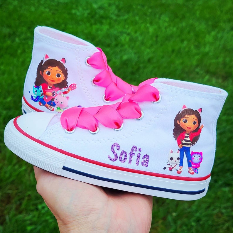 Gabby's Dollhouse Shoes Converse High Tops Personalized Etsy