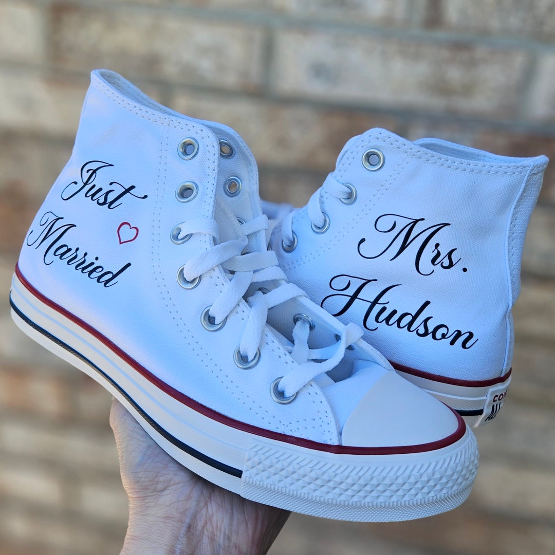 custom wedding converse