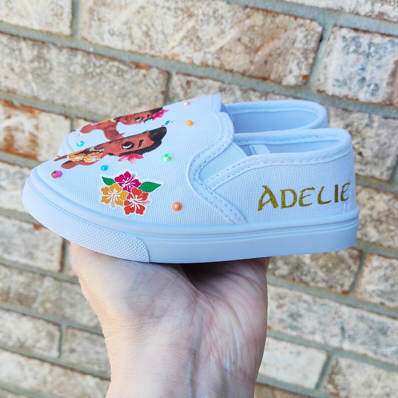 Moana Shoes Moana Sneakers Personalized Baby Moana Shoes Etsy