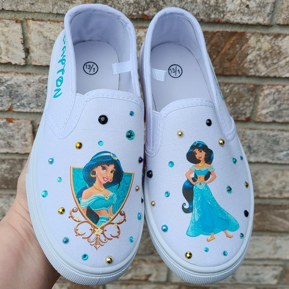 Princess Jasmine Shoes (Blue) from Aladdin - CosplayFU.com