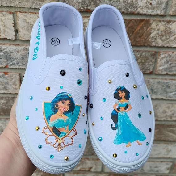 Princess Jasmine Shoes (Blue) from Aladdin - CosplayFU.com