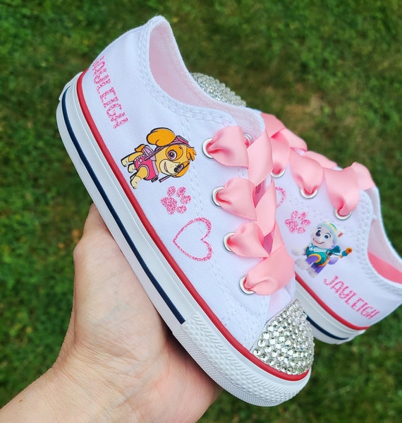 Skye Converse Paw Patrol Glitter Name 