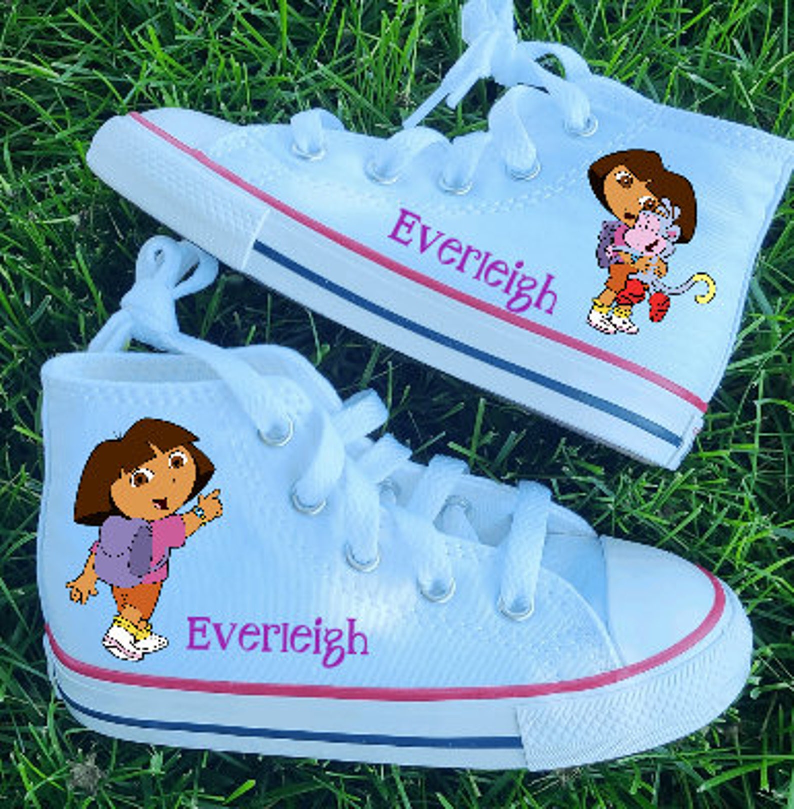 Dora the Explorer and Boots Shoes Genuine Converse High Tops Etsy