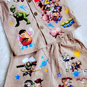 Custom Toy Story Outfit Boy Toy Story Shirt and Shorts Personalized Toy Story Set