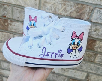 Daisy Duck Shoes, Personalized Converse, Choose Your Colors