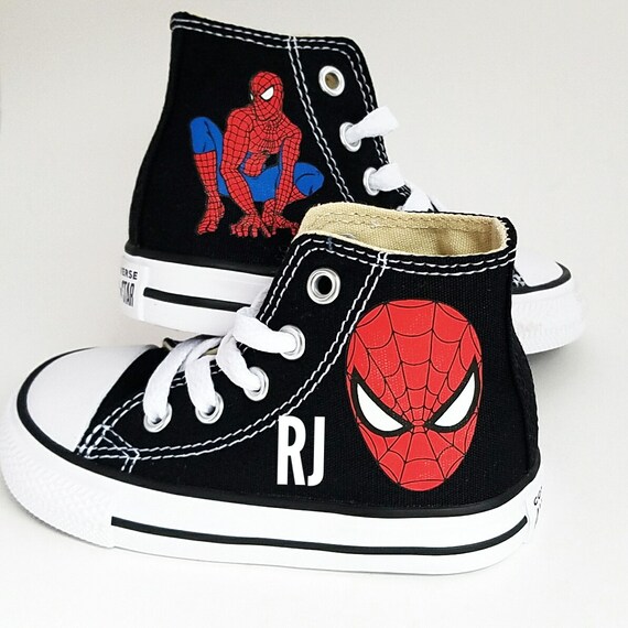 spiderman converse shoes