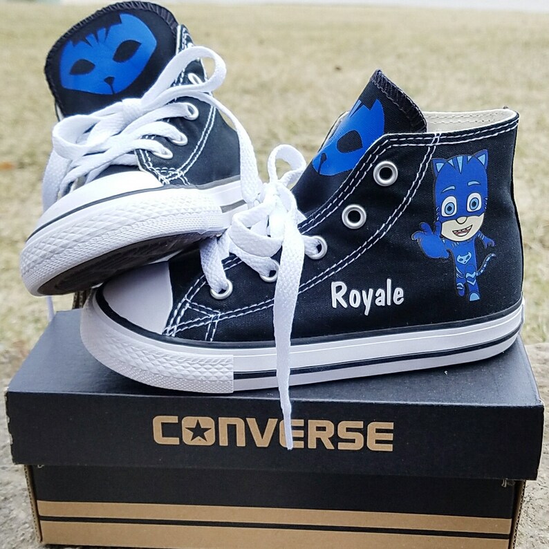 Catboy Shoes PJ Masks Converse Cat Boy Toddler Sizes Etsy