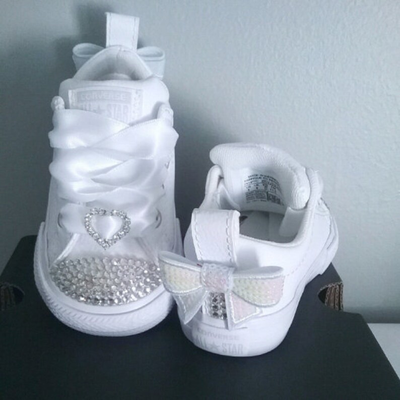 infant white leather converse