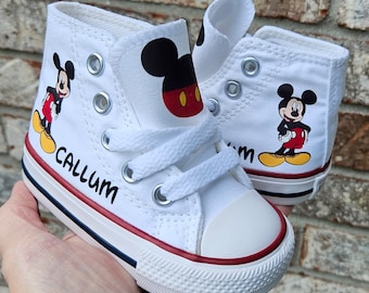 Personalized Mickey Mouse Converse Shoes For Baby and  Toddler Boys