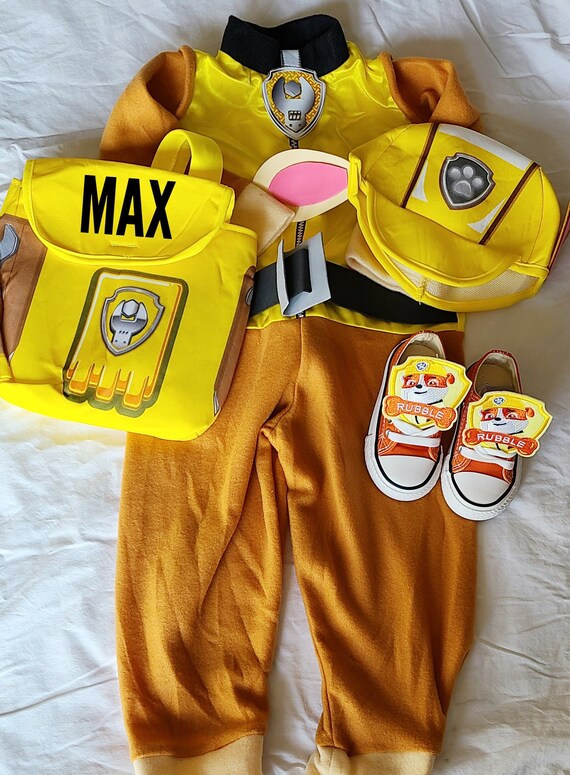 Rubble Outfit Paw Patrol Costume Dress 