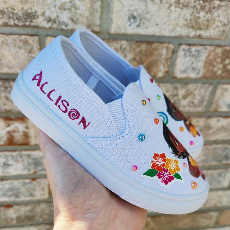 Moana Shoes Moana Sneakers Personalized Baby Moana Shoes Etsy