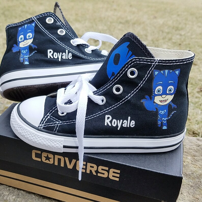 Catboy Shoes PJ Masks Converse Cat Boy Toddler Sizes Etsy