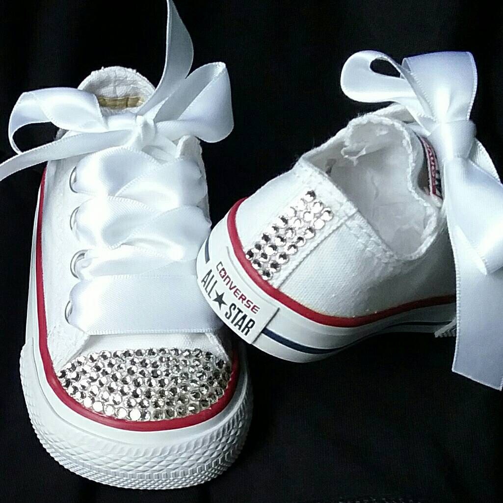 bedazzled infant converse