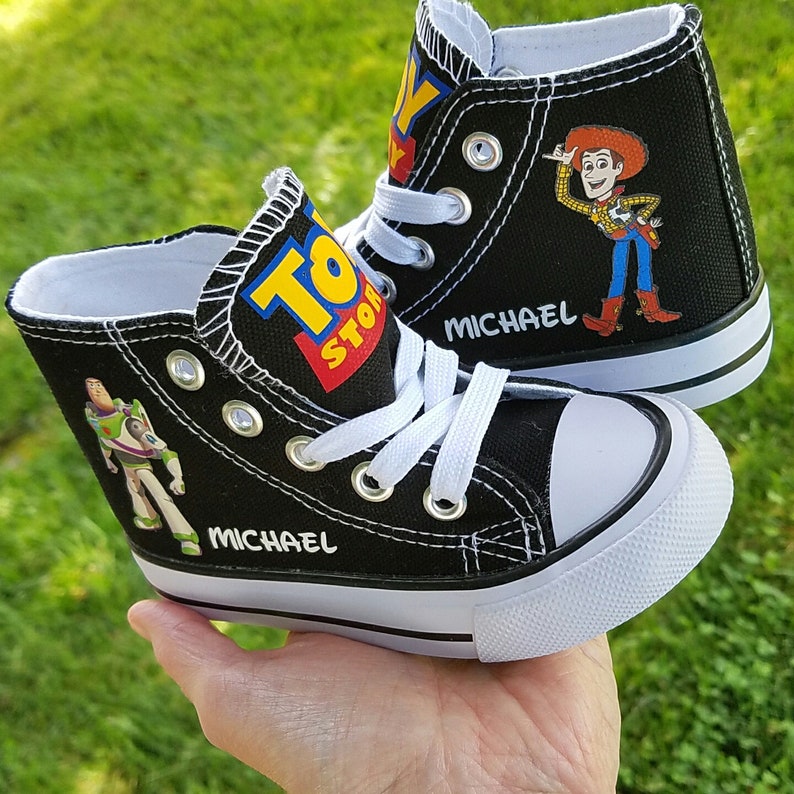 Toy Story Shoes Buzz and Woody Genuine Converse Toddler Etsy
