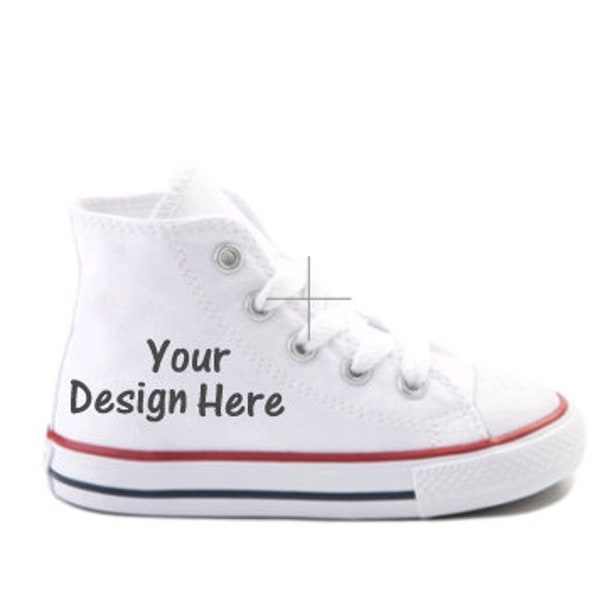 Personalized Converse For Baby Toddler Kids, Design Your Own Shoes, You Create, Your Design Here, Many High Top Colors