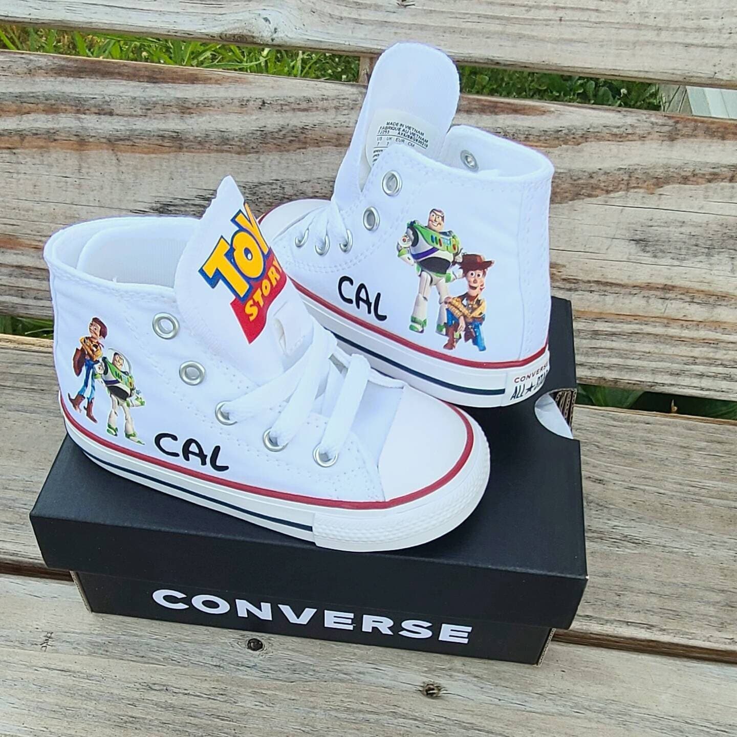 Toy Story Converse Personalized Name Buzz and Woody Many - Etsy Sweden