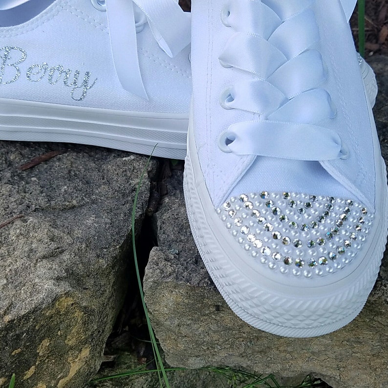 converse satin laces