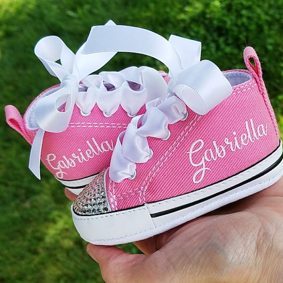 baby girl pink converse