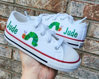 Custom Converse, Kids Converse, The Very Hungry Caterpillar, Converse Sneakers, Converse Shoes For Toddler Kids