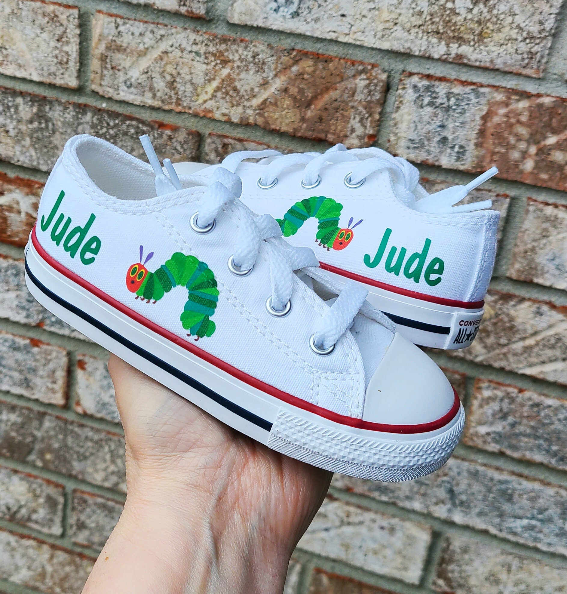 The Very Hungry Caterpillar Converse Personalized Shoes - Etsy The Very Hungry Caterpillar Converse Personalized Shoes - Etsy