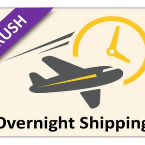I need my order in less than 7 business days so please rush and overnight it to me