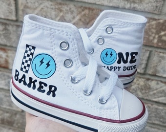 One Cool Dude Converse For Baby Boy One Happy Dude Sneakers