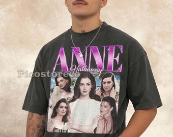 t-shirt vintage Anne Hathaway Movie, chemise graphique rétro