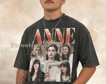 t-shirt vintage Anne Hathaway Movie, chemise de fan rétro