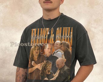 Retro Law and Order SVU Shirt, Elliot and Olivia 90s Tee