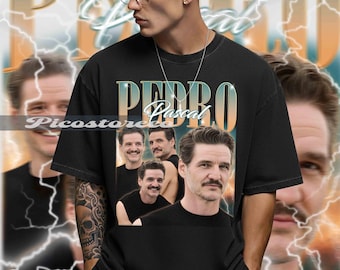 Maglietta vintage anni '90 di Pedro Pascal in edizione limitata, felpa con grafica Balmaceda Pasca, regali per uomo e donna, maglietta unisex