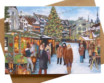 Greeting Card: Christmas Market