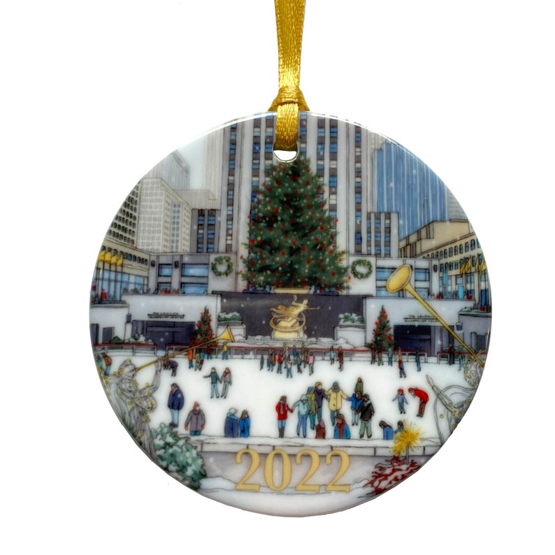 New York Christmas Tree Ornament Etsy UK