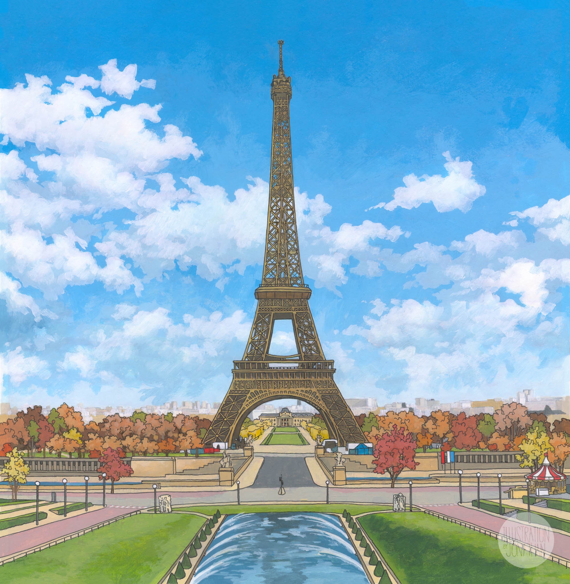 La Tour Eiffel print by euregiophoto