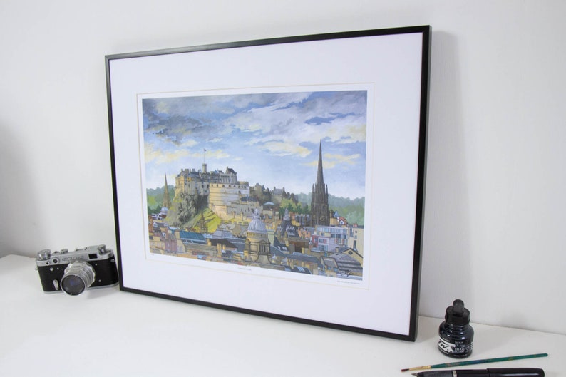 Edinburgh Castle - Limited Edition Art Print - Etsy