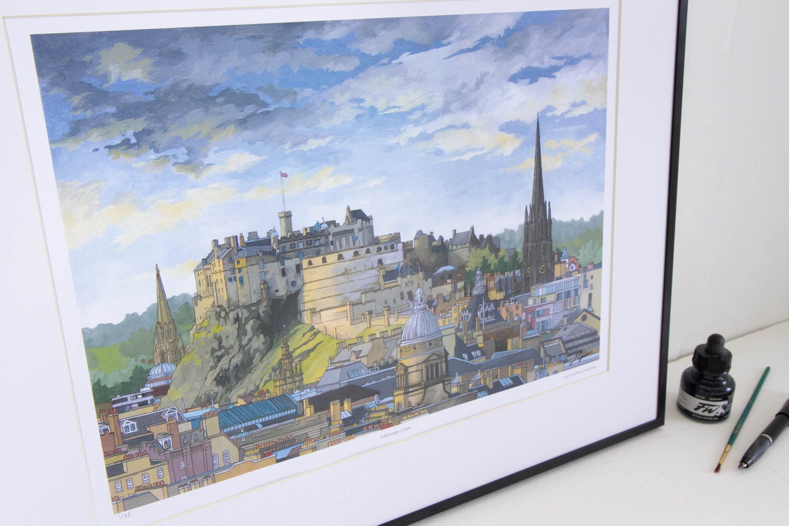 Edinburgh Castle - Limited Edition Art Print - Etsy