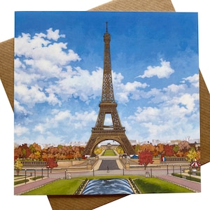 Greeting Card: La Tour Eiffel, Paris