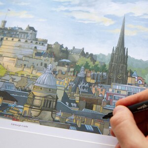 Edinburgh Castle - Limited Edition Art Print - Etsy