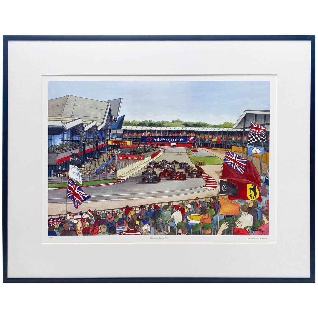 Silverstone Print Silverstone Grand Prix Art Print - Etsy
