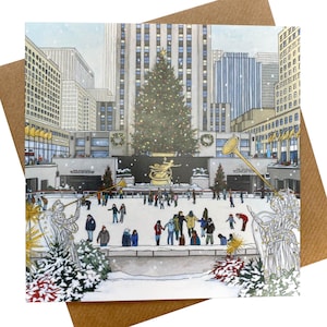 Grußkarte: Rockefeller Christmas Tree (New York)