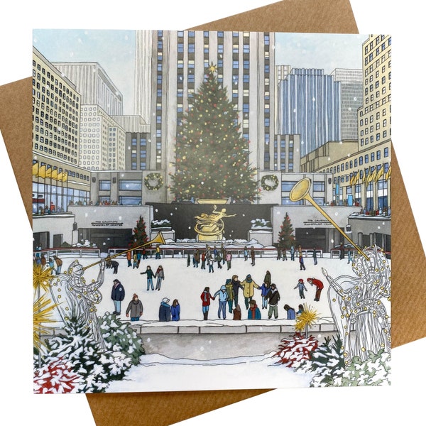 Greeting Card: Rockefeller Christmas Tree (New York)