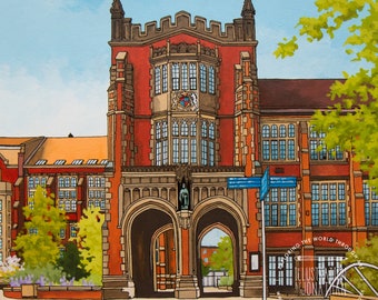 The Arches, Universidad de Newcastle - Impresión de arte de edición limitada