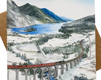 Viaduc de Glenfinnan Carte de vœux