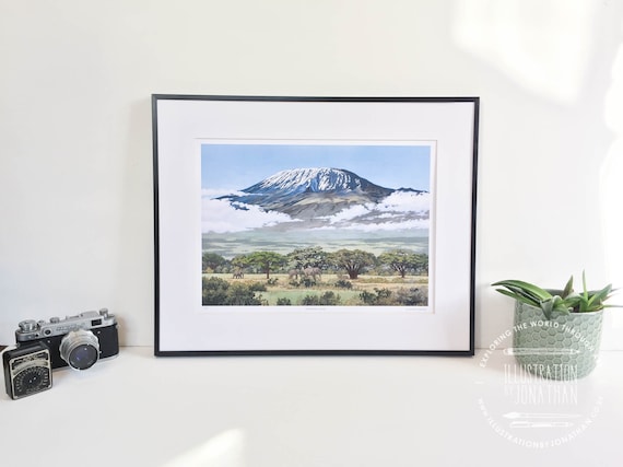 Mount Kilimanjaro, Tanzania - Limited Edition Art Print - Etsy