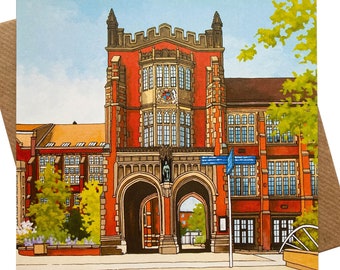 Tarjeta de felicitación: The Arches, Universidad de Newcastle Upon Tyne