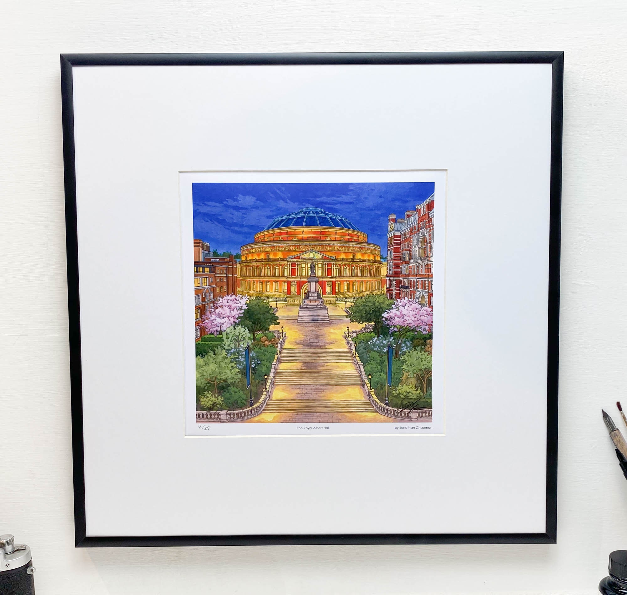 The Royal Albert Hall - Limited Edition Art Print - Etsy