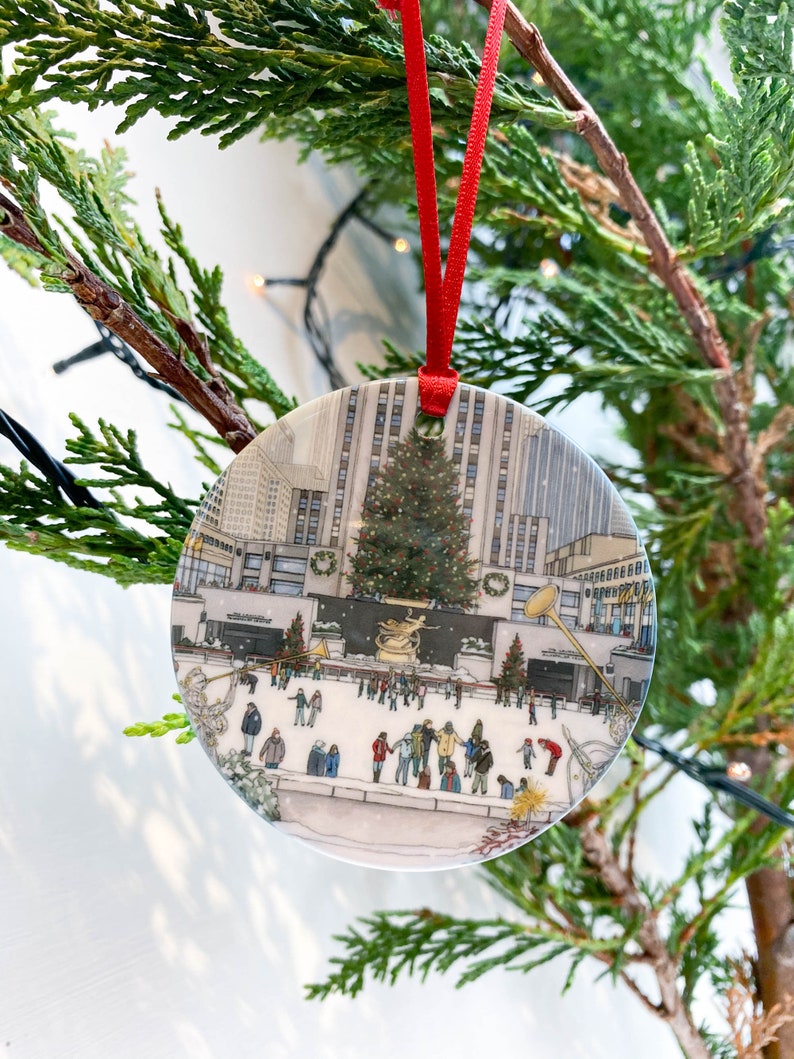New York Christmas Tree Ornament Etsy UK